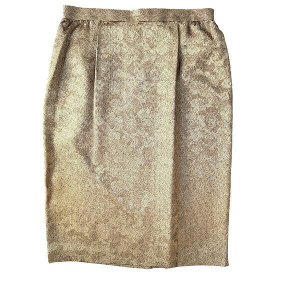 Vintage Oscar de la Renta Studio 100% Silk Skirt Size 12 - Picture 1 of 5